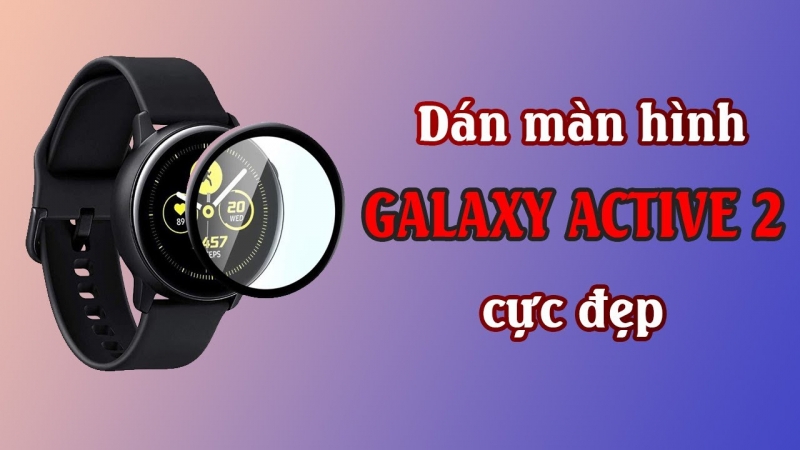 Kính Full Màn Hình Galaxy Watch Active 2 40mm Rockymile hạn chế vân tay, chống bám bụi, bảo vệ màn hình đồng hồ.Cường lực siêu bền chống vỡ, chống xước.